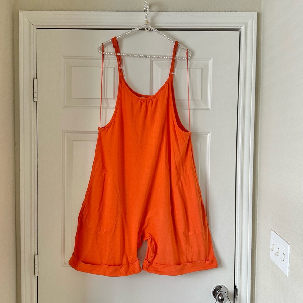 Chelsea & Violet Orange Comfy Romper